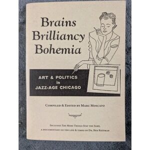 Brains Brilliancy Bohemia‎ Art & Politics Jazz-Age Chicago 2009 Dill Pickle DVD